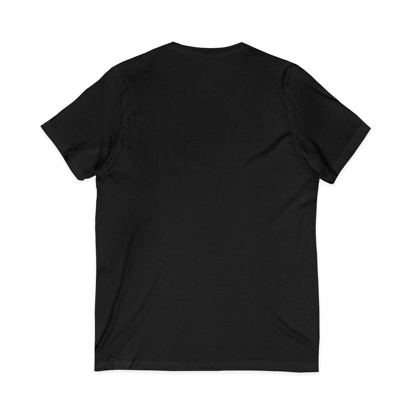 White V-Neck Tee — Customizable Short Sleeve Jersey Shirt