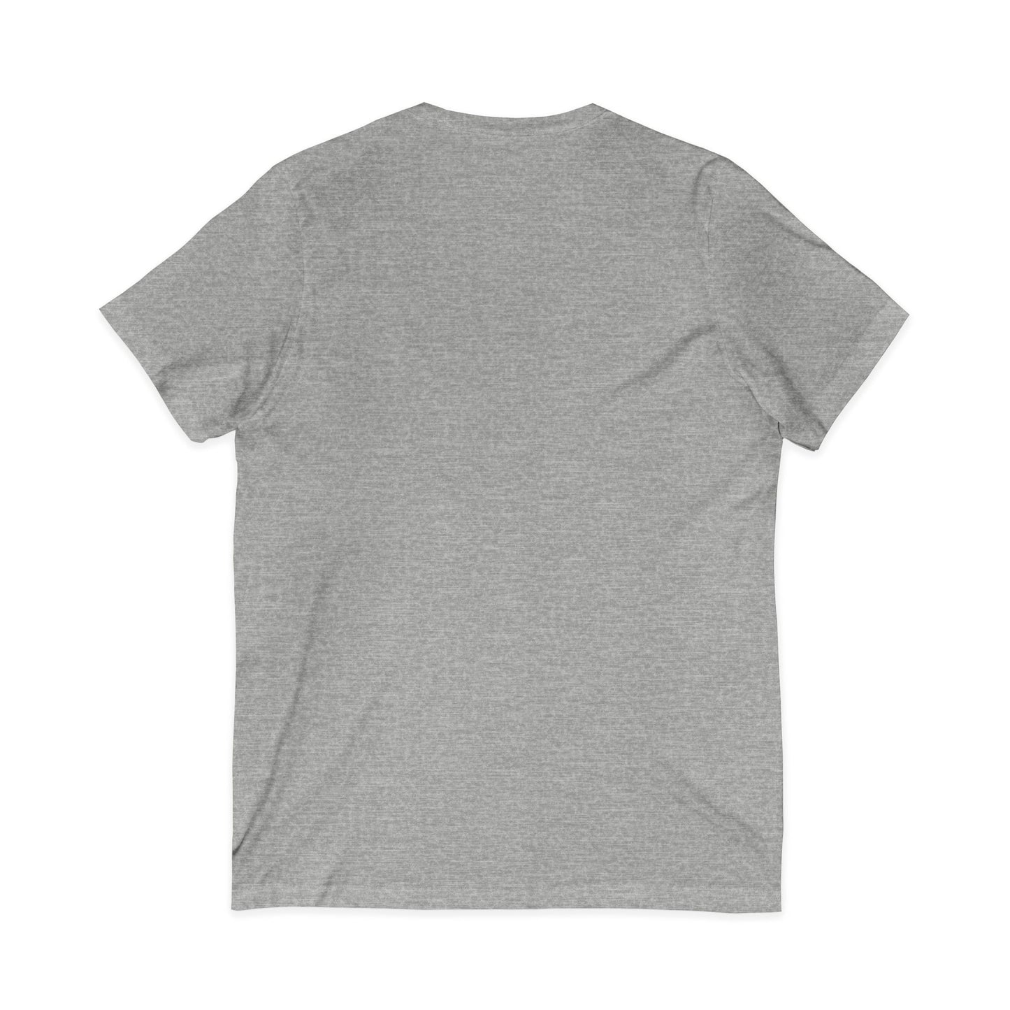 White V-Neck Tee — Customizable Short Sleeve Jersey Shirt