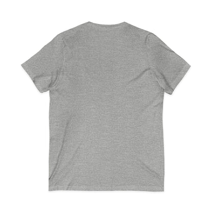 White V-Neck Tee — Customizable Short Sleeve Jersey Shirt
