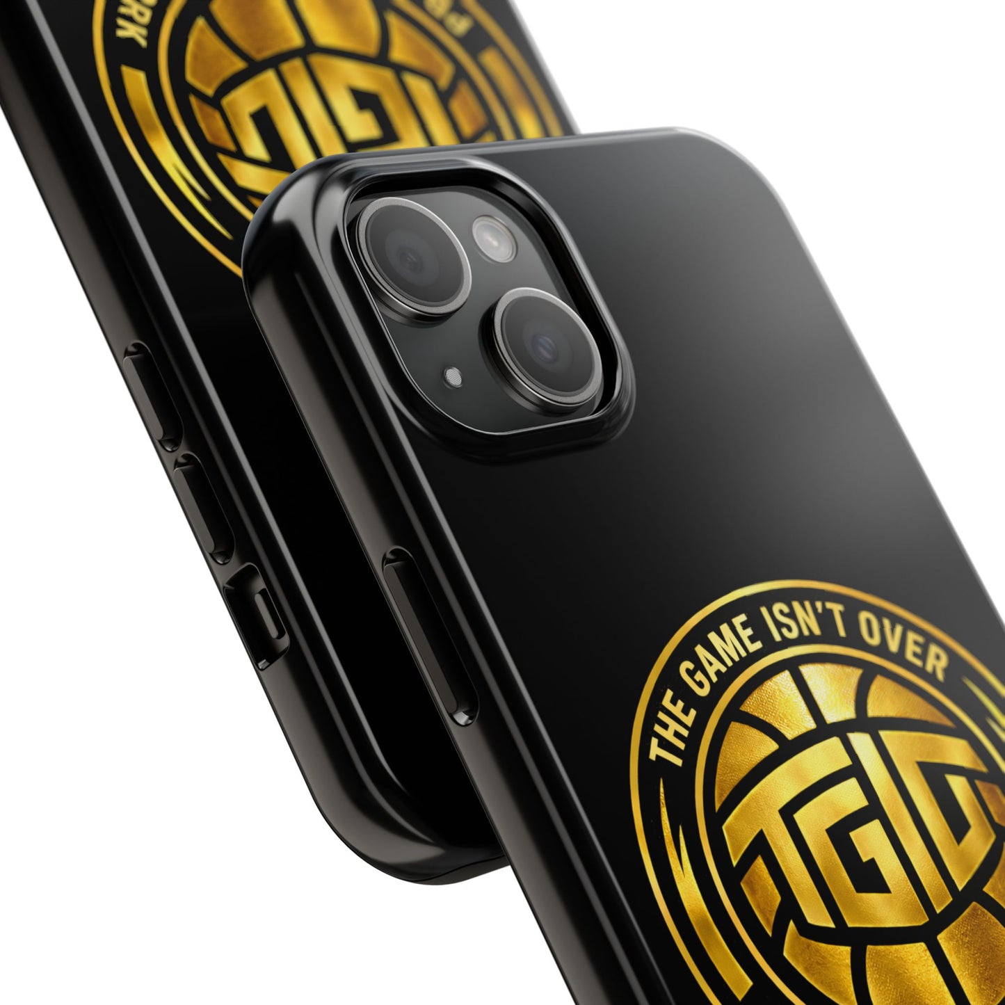 Tough Phone Case — “The Game Isn’t Over” Gold Emblem Protective Case