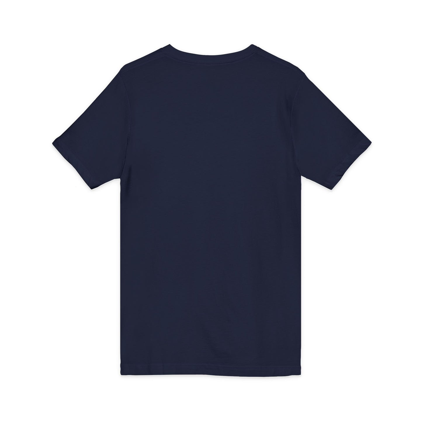 White V-Neck Tee — Customizable Short Sleeve Jersey Shirt