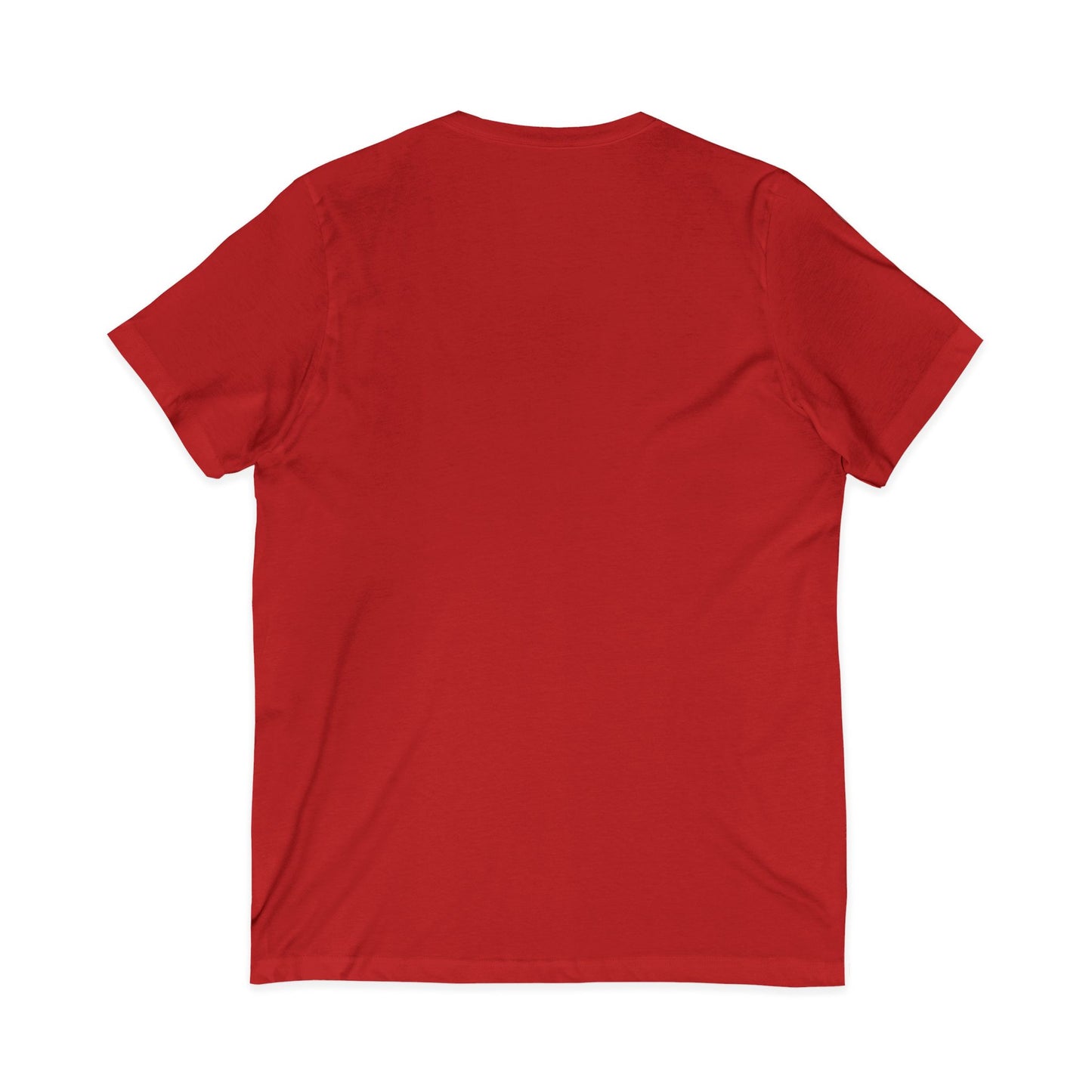 White V-Neck Tee — Customizable Short Sleeve Jersey Shirt