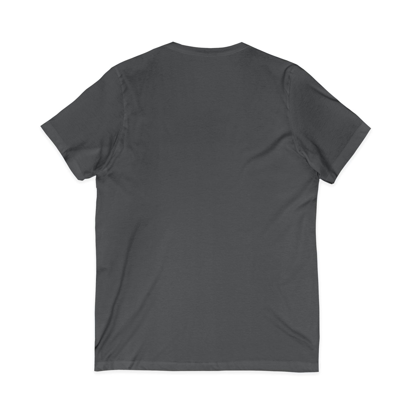 White V-Neck Tee — Customizable Short Sleeve Jersey Shirt