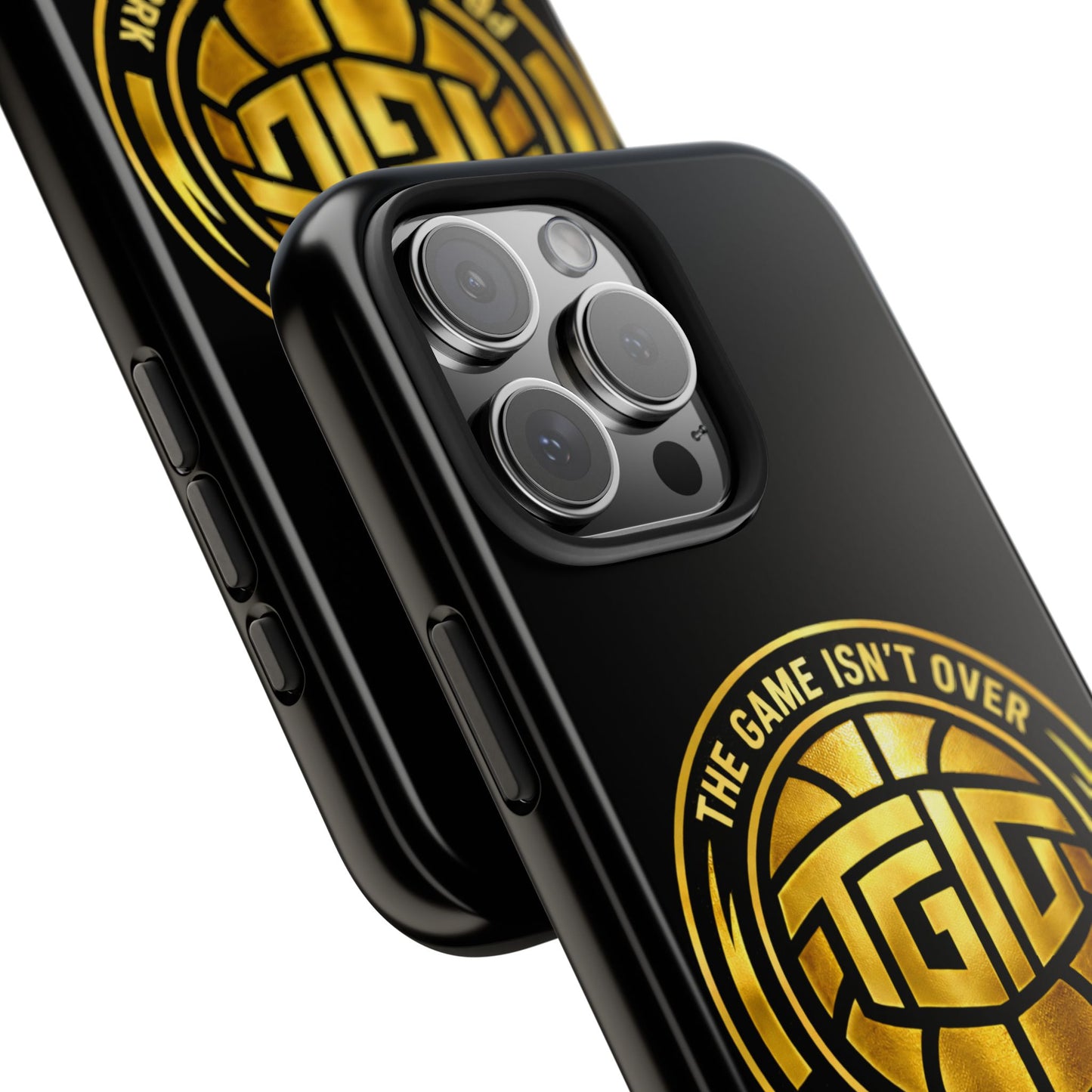 Tough Phone Case — “The Game Isn’t Over” Gold Emblem Protective Case