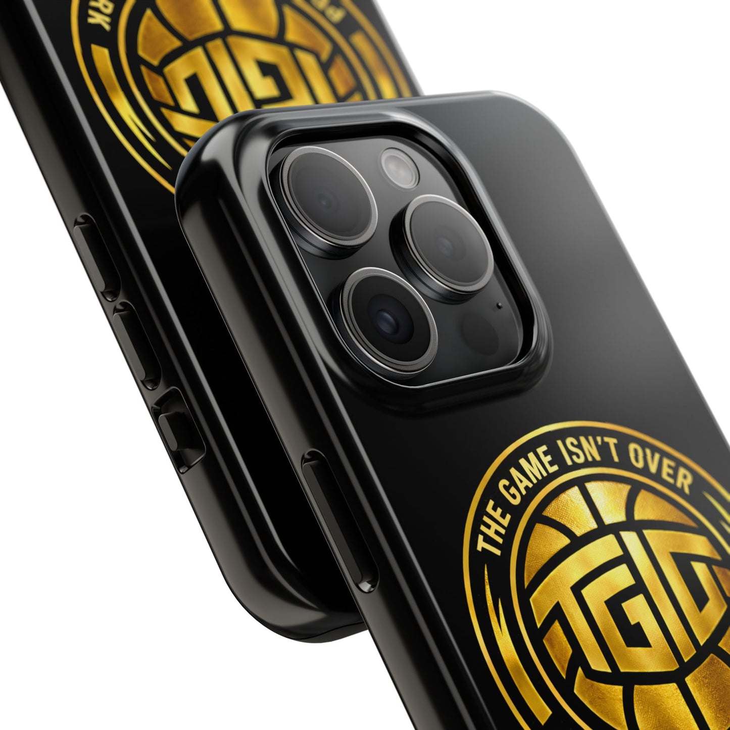 Tough Phone Case — “The Game Isn’t Over” Gold Emblem Protective Case