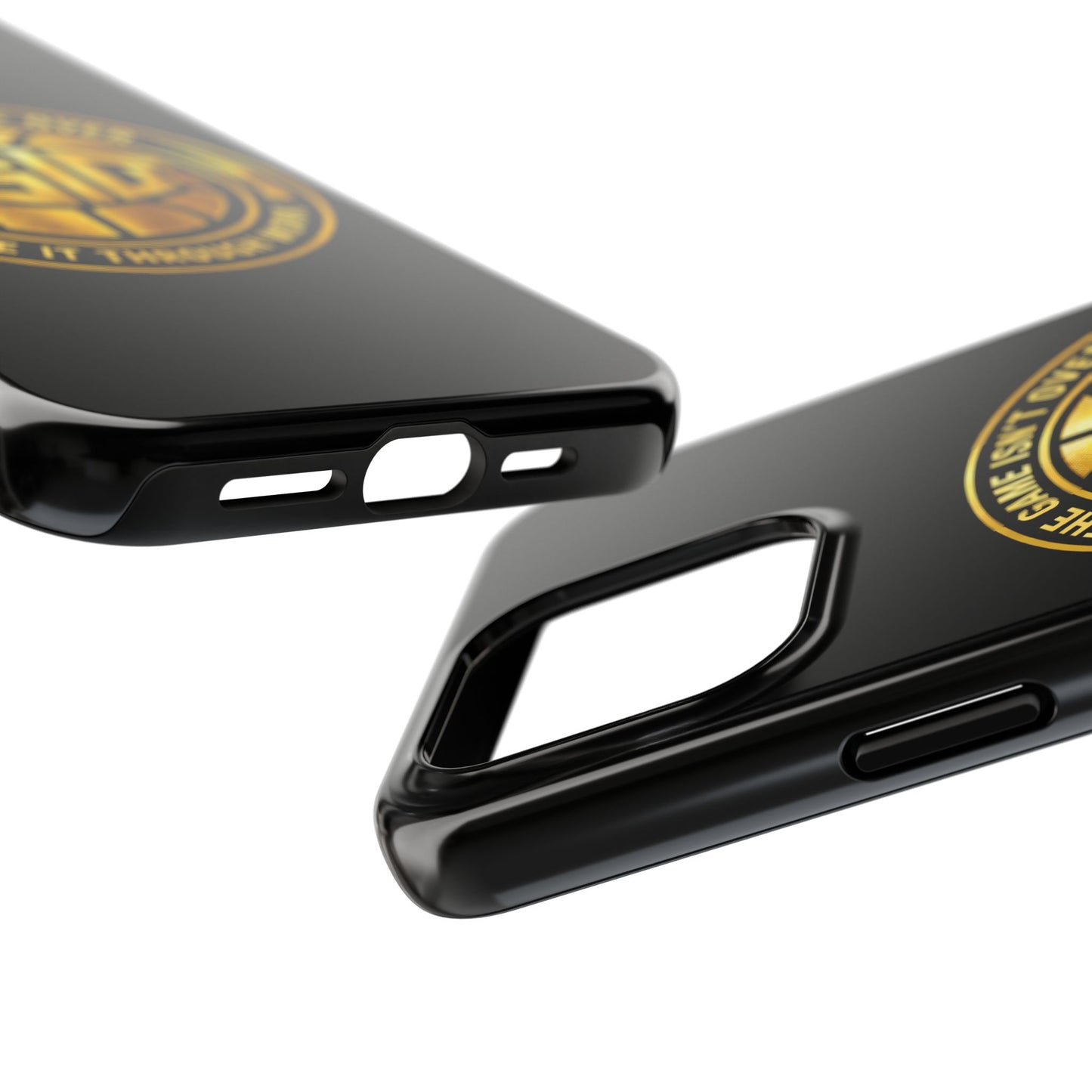 Tough Phone Case — “The Game Isn’t Over” Gold Emblem Protective Case