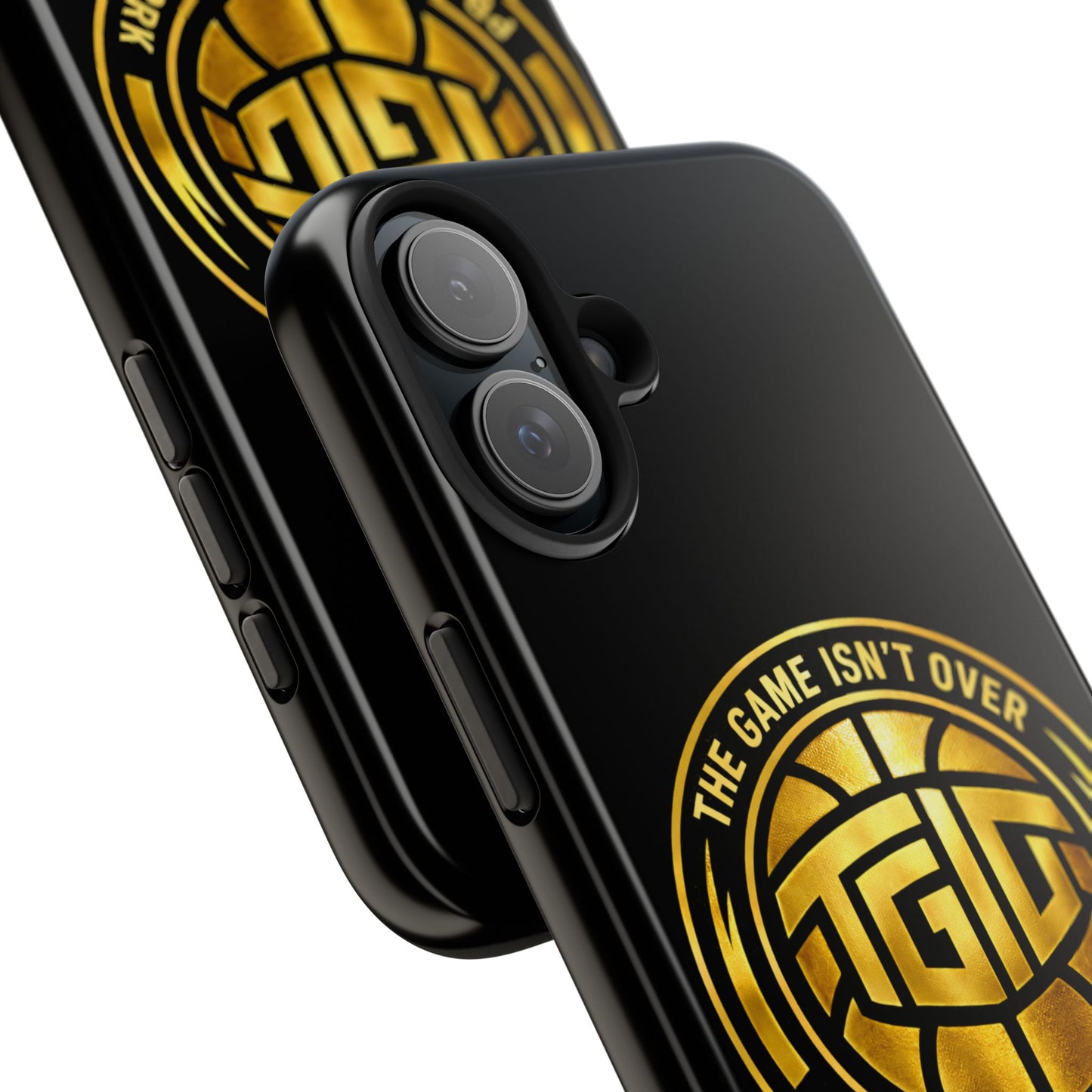 Tough Phone Case — “The Game Isn’t Over” Gold Emblem Protective Case