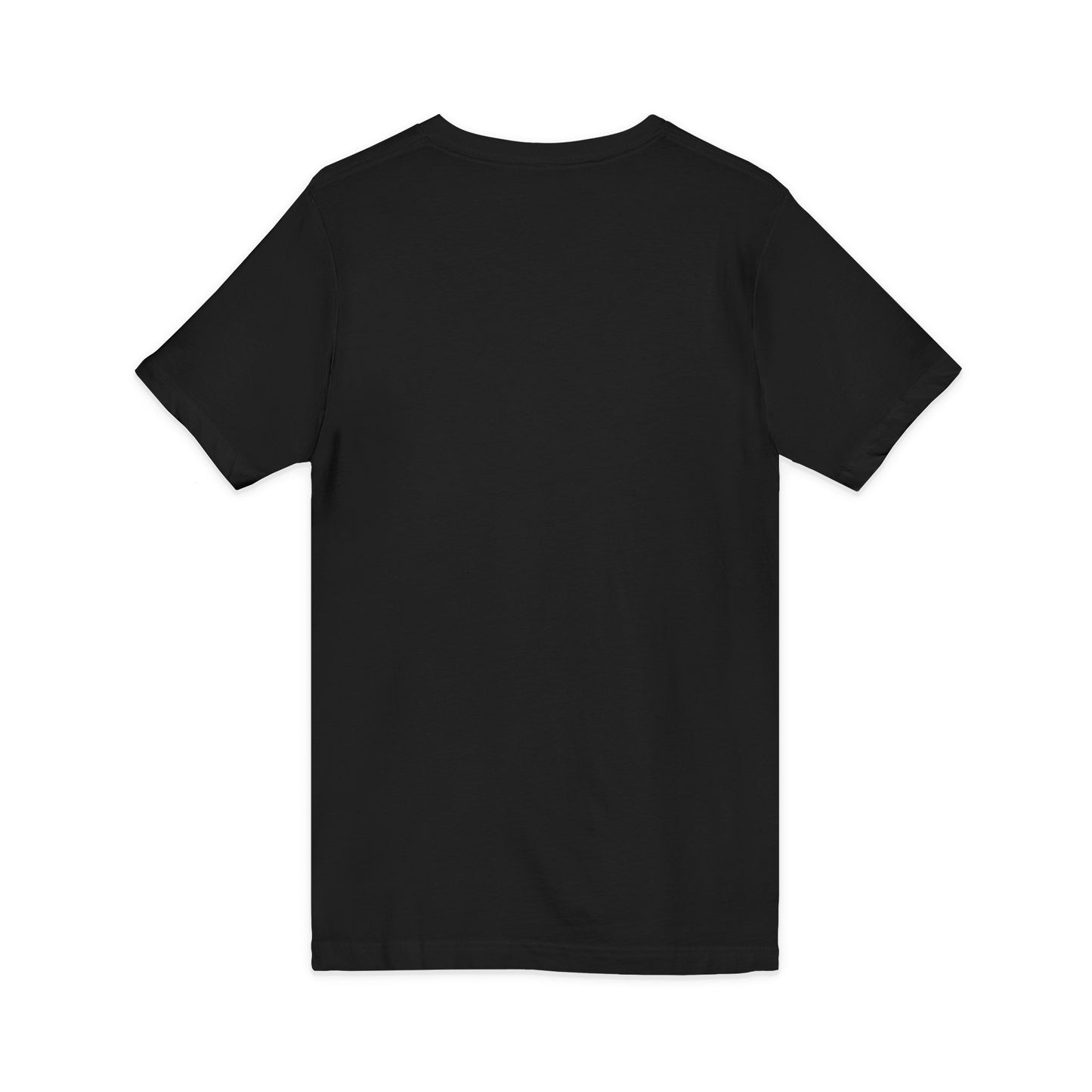White V-Neck Tee — Customizable Short Sleeve Jersey Shirt