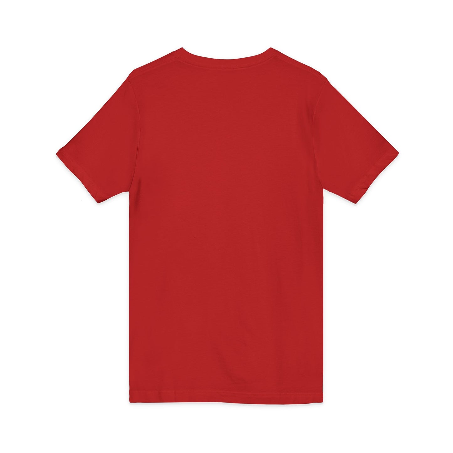 White V-Neck Tee — Customizable Short Sleeve Jersey Shirt