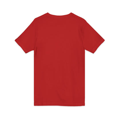 White V-Neck Tee — Customizable Short Sleeve Jersey Shirt