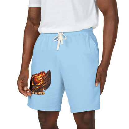 Basketball Ember Graphic Sweat Shorts — Lightweight Fleece Athletic Lounge Wear