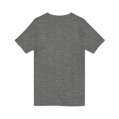 White V-Neck Tee — Customizable Short Sleeve Jersey Shirt