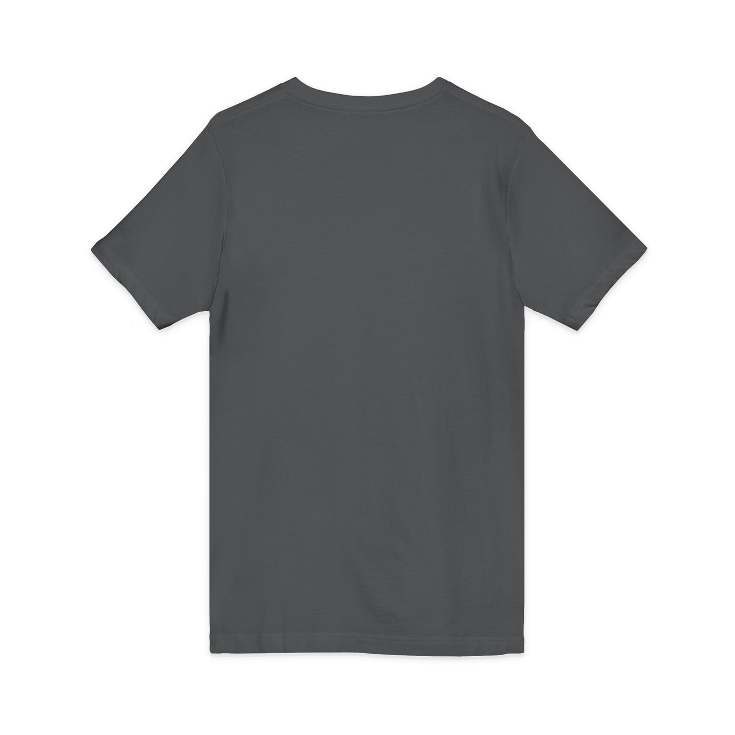 White V-Neck Tee — Customizable Short Sleeve Jersey Shirt