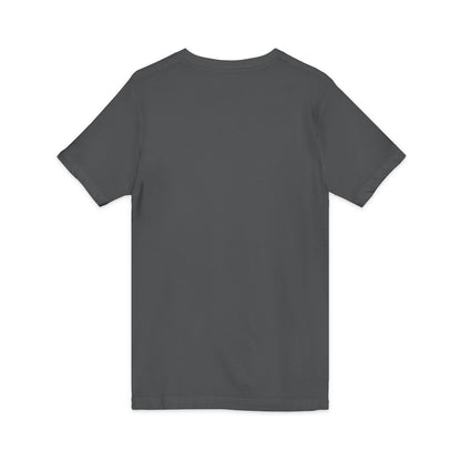 White V-Neck Tee — Customizable Short Sleeve Jersey Shirt