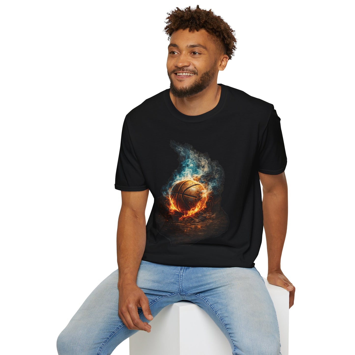 Fiery Basketball Tee