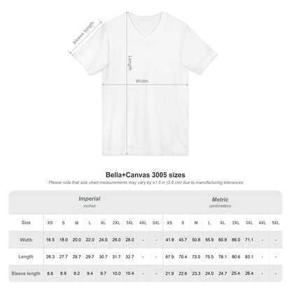 White V-Neck Tee — Customizable Short Sleeve Jersey Shirt