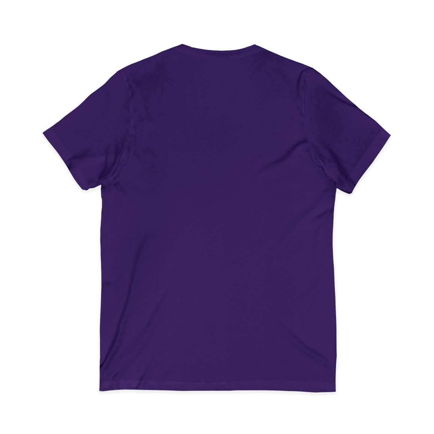 White V-Neck Tee — Customizable Short Sleeve Jersey Shirt