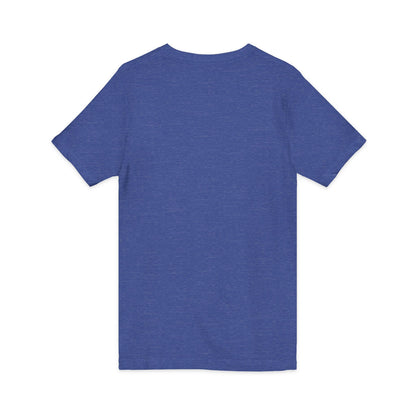 White V-Neck Tee — Customizable Short Sleeve Jersey Shirt