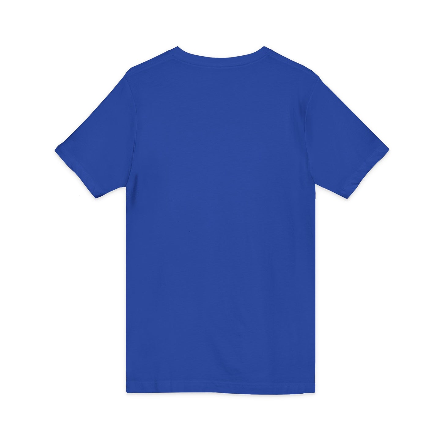 White V-Neck Tee — Customizable Short Sleeve Jersey Shirt