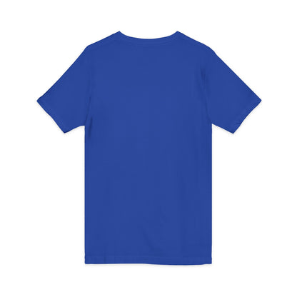 White V-Neck Tee — Customizable Short Sleeve Jersey Shirt