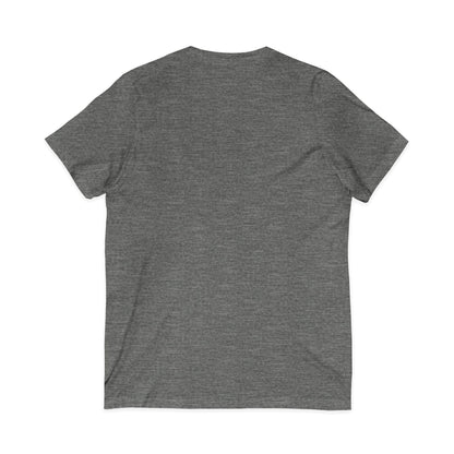 White V-Neck Tee — Customizable Short Sleeve Jersey Shirt