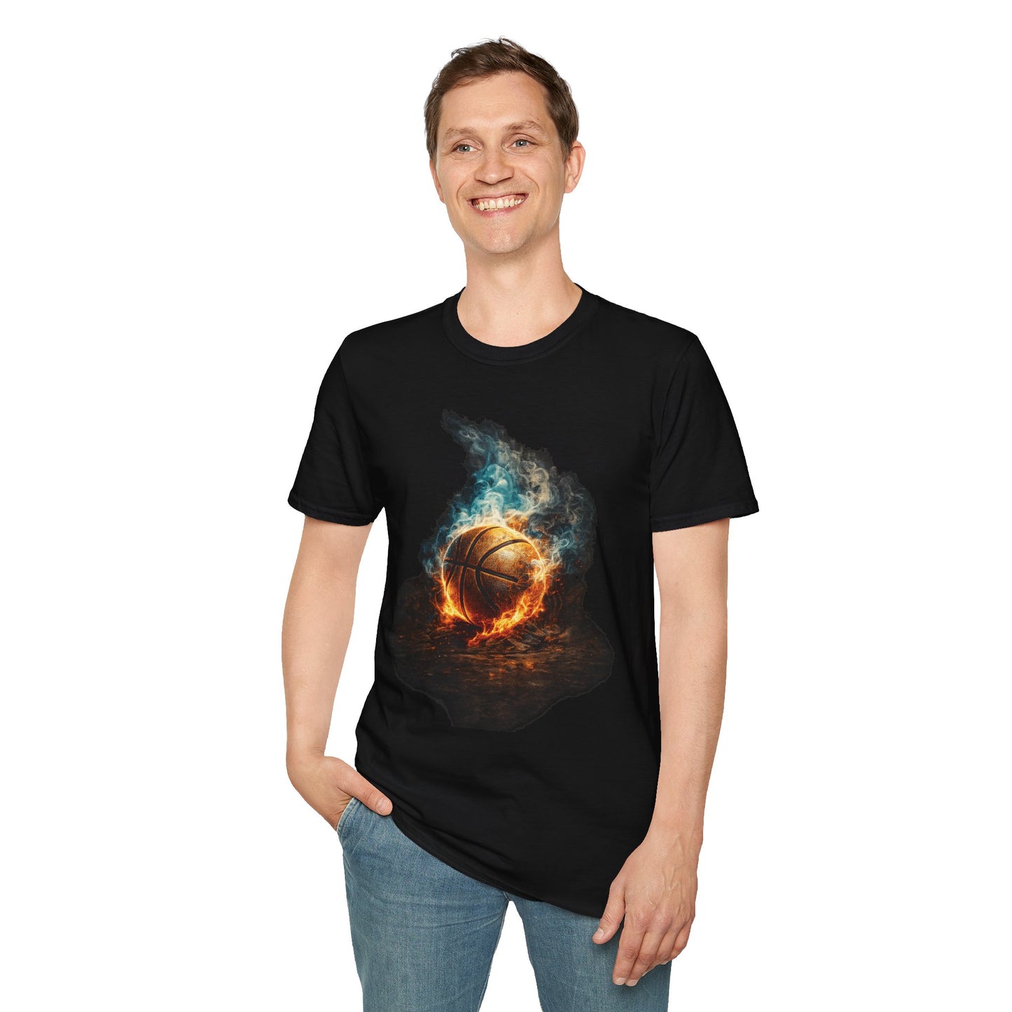 Fiery Basketball Tee