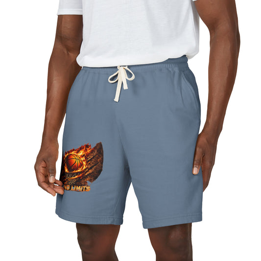 Basketball Ember Graphic Sweat Shorts — Lightweight Fleece Athletic Lounge Wear