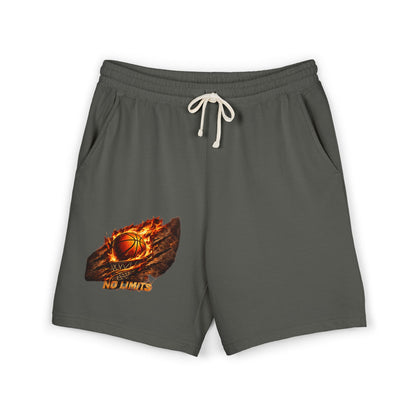Basketball Ember Graphic Sweat Shorts — Lightweight Fleece Athletic Lounge Wear