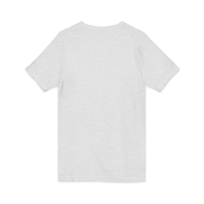 White V-Neck Tee — Customizable Short Sleeve Jersey Shirt