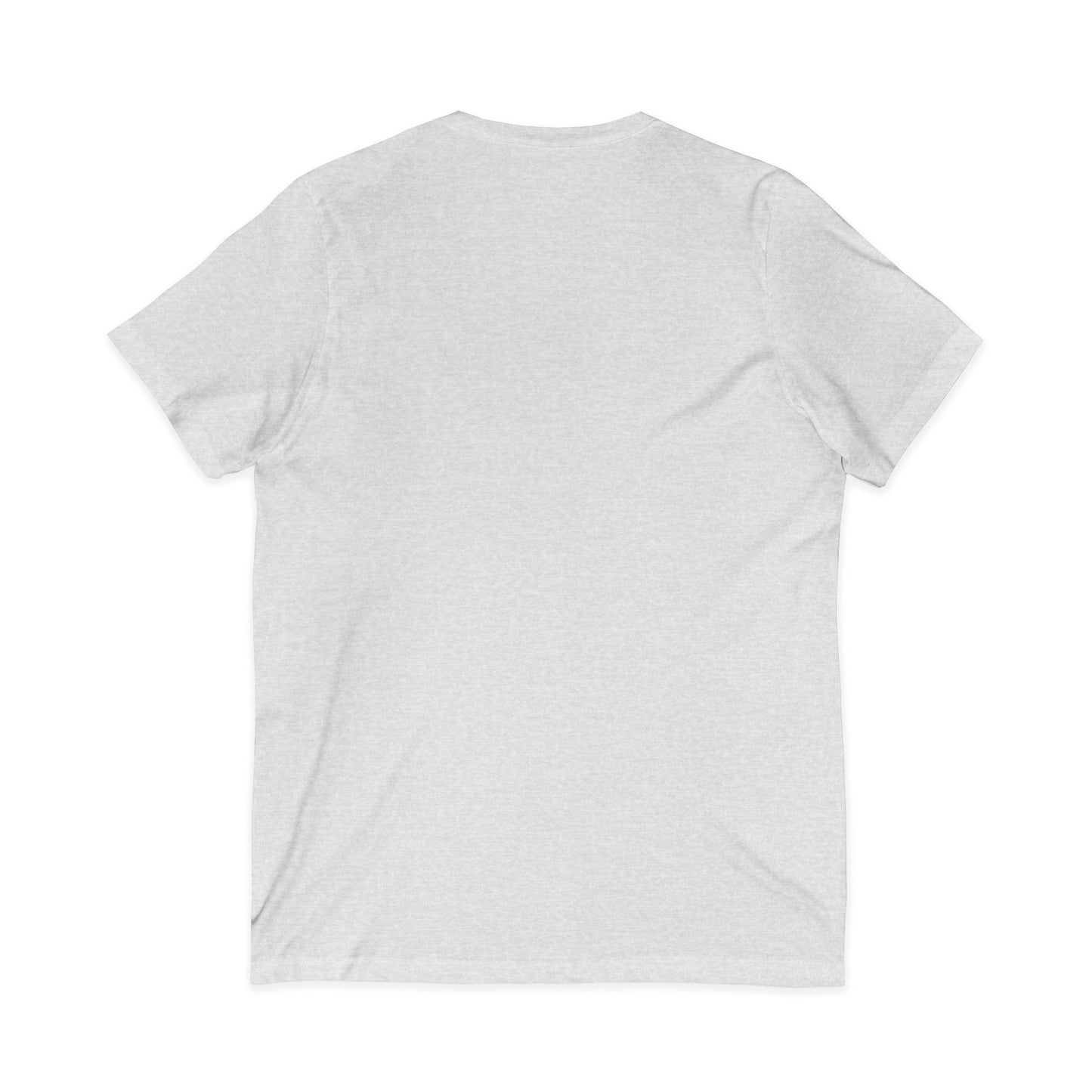 White V-Neck Tee — Customizable Short Sleeve Jersey Shirt