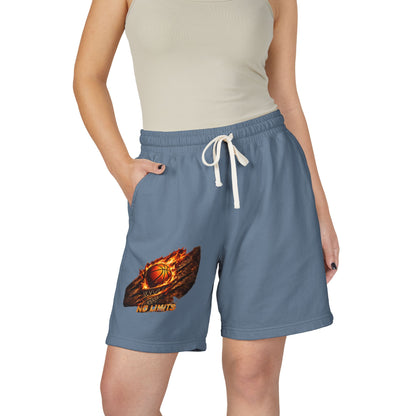 Basketball Ember Graphic Sweat Shorts — Lightweight Fleece Athletic Lounge Wear