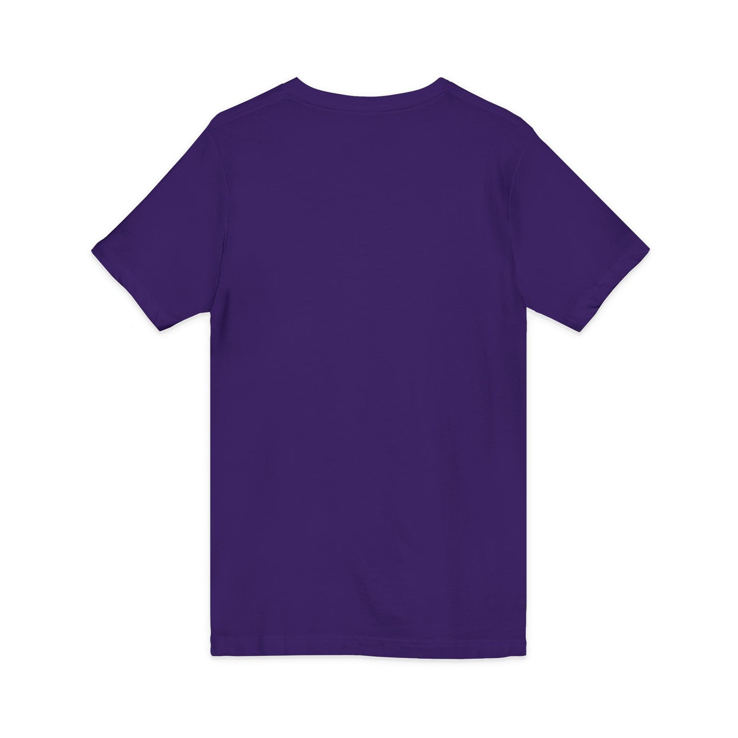 White V-Neck Tee — Customizable Short Sleeve Jersey Shirt