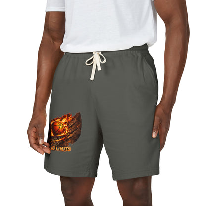 Basketball Ember Graphic Sweat Shorts — Lightweight Fleece Athletic Lounge Wear